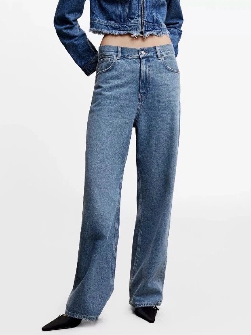 Mango MNG Wide Leg Jeans